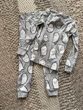 Carter's Gray Ghost Print Pajama Set unisex carter’s 4T new 2pc